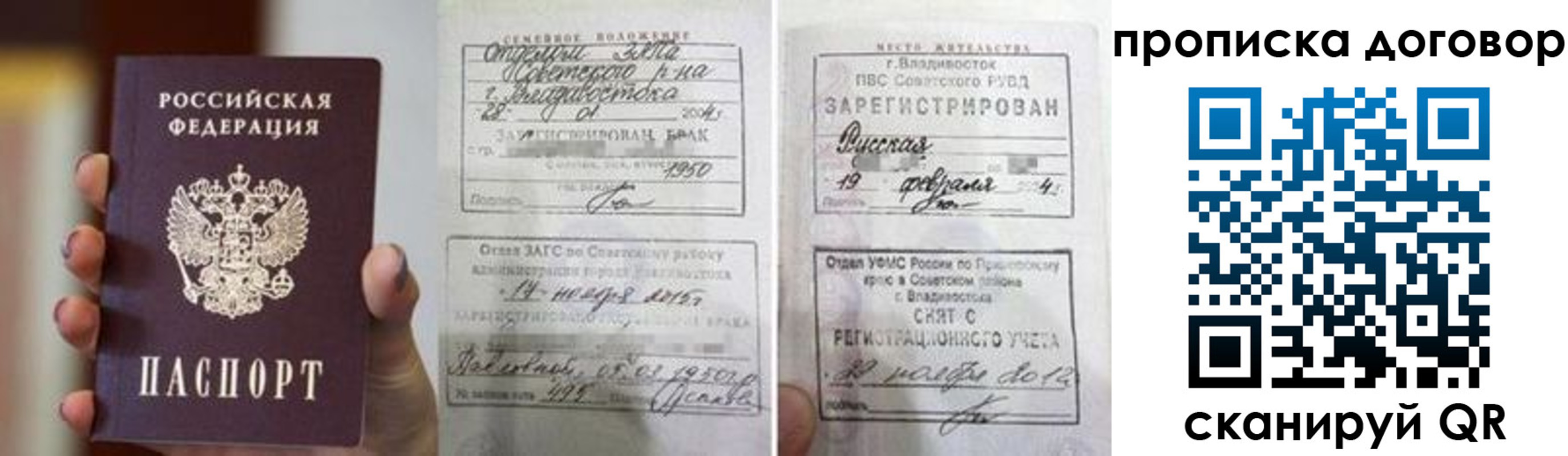 прописка штамп в Новомосковске